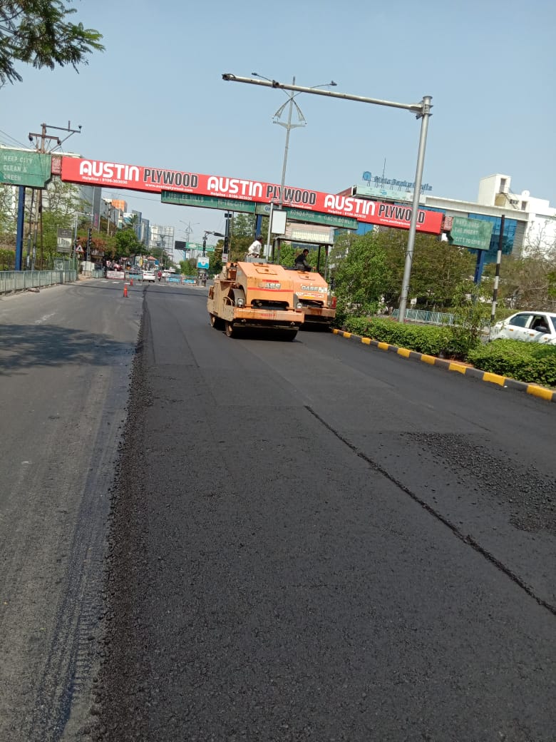 B.T Roads taken up by GHMC under Comprehensive Road Maintenance Programme (CRMP)
1&amp; 2 - IIIT Junction to Radisson Hotel (Via DLF)
3. NFCL Junction to TV9 office