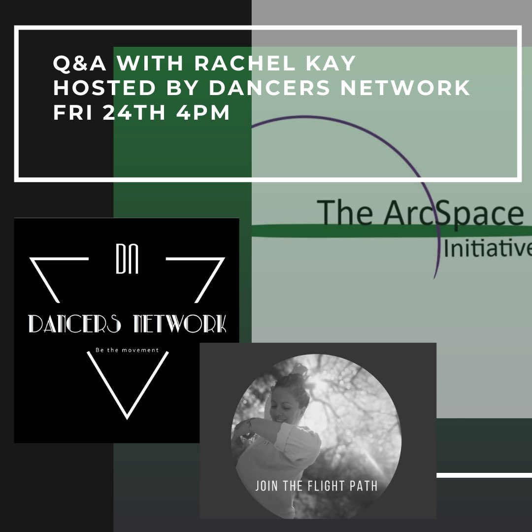 The ArcSpace Initiative (@thearcspace) on Twitter photo This evening with Dancers Network UK! Rachel Kay talks all things <a href="/theArcSpace/">The ArcSpace Initiative</a> on InstaLive at 4pm! This evening with Dancers Network UK! Rachel Kay talks all things <a href="/theArcSpace/">The ArcSpace Initiative</a> on InstaLive at 4pm!