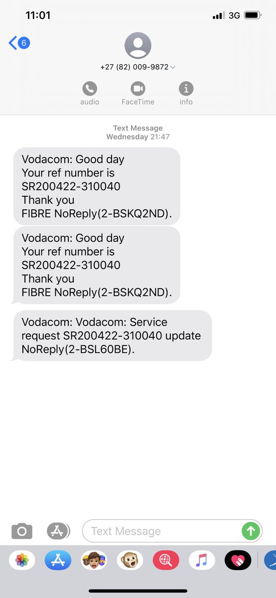 As usual, <a href="/Vodacom111/">Vodacom Support</a> gives a giant 🖕🏻to customers. 15 phone calls since 5pm Wed &amp; not one piece of feedback. Last 3 agents have all said escalating it - &amp; right now told that again! Absolutely unbelievable. But Tweet about it; guaranteed to get a call.