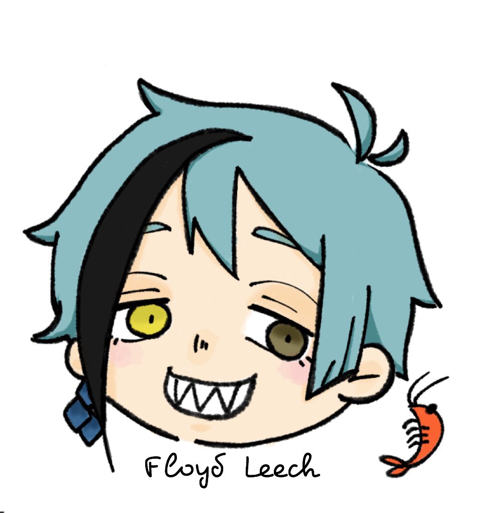 ツイステ フロイドくん ギザギザの歯かわいいねぇ ギザ歯とか八重歯のキャラもっと増えてく しらこ のイラスト