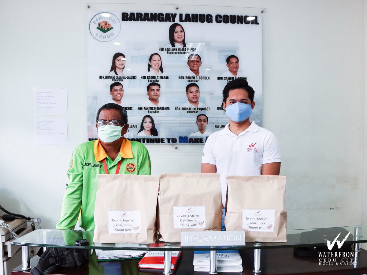 Waterfront Cares: Weekly Round-Up (Part II)

This week, our hotel peers have delivered daily food supplies to our #FearlessFrontliners of Barangay Lahug. Thank you for all that you do to safeguard our community. We salute all of you!

#waterfrontcares
#waterfrontcebu