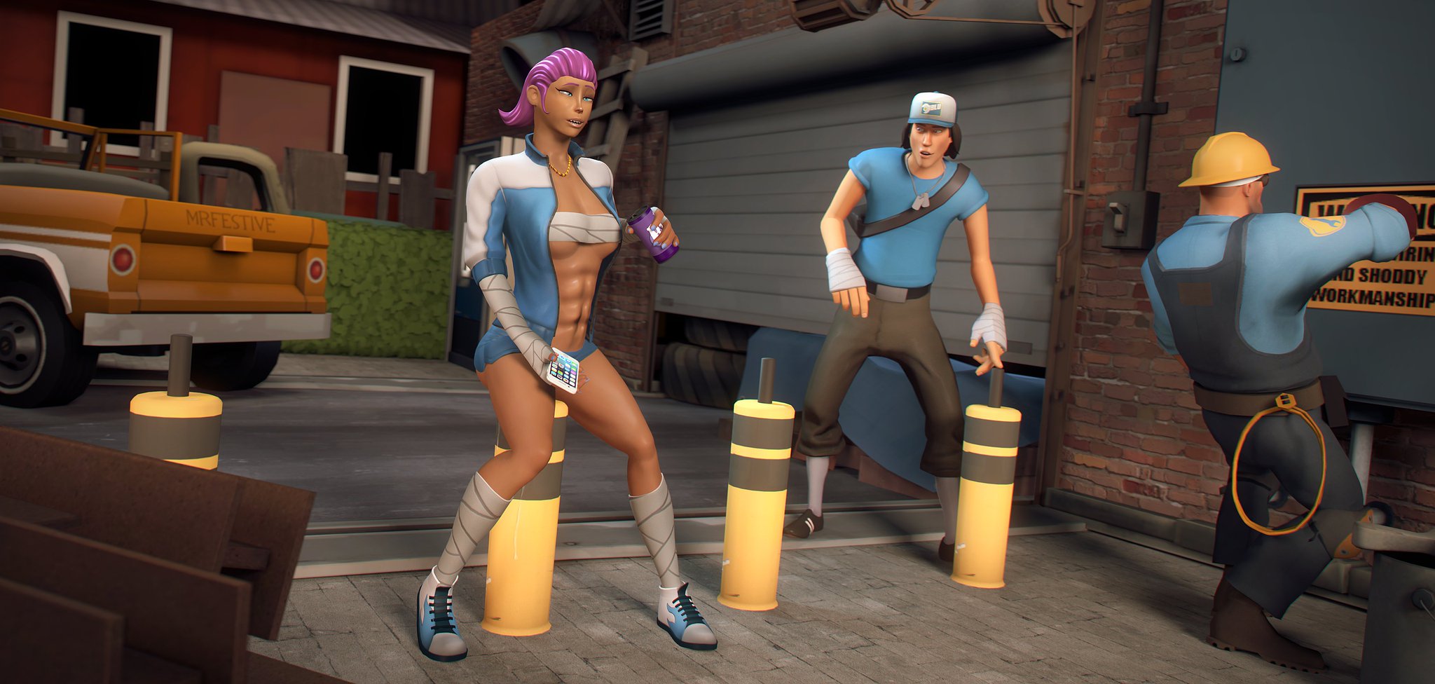 MrFestive Twitterissä: "Sweet Purple Bonk Reina loves it #sfm #tf2 htt...