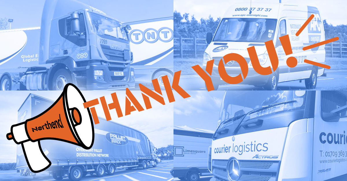 We can’t forget to thank our delivery partners @TNTUKOfficial, @APCOvernight, <a href="/courierlog/">Courier Logistics</a>, <a href="/PalletTrack/">Pallet-Track</a> who continue to work hard to deliver our print as quickly as possible. 👍👍👍👍