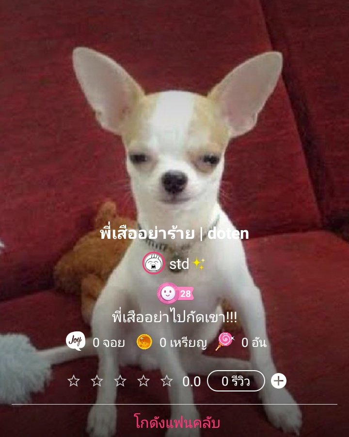 stdstardust's tweet photo. pls rt ♡

#พี่เสืออย่าร้าย

1 พี่เสืออย่าไล่อาจารย์
 https://t.co/BcG4gSe75j

#โดเตนล์ #doten #joylada #จอยลดา  #จอยโดเตนล์ #dotenfic #nctfic https://t.co/HiADS2Zpr0