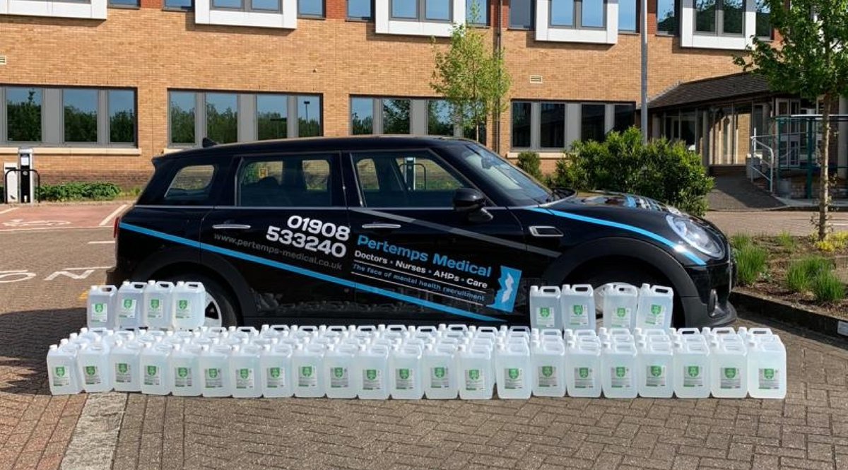 The first deliveries of hand sanitiser will be on their way to the NHS shortly.

We’re really excited to have this opportunity and do our bit to help.

If you're a Trust with a shortage please get in touch on nhssupport@pertempsmedical.co.uk

#Hospitals #NHS #ThankyouNHS
