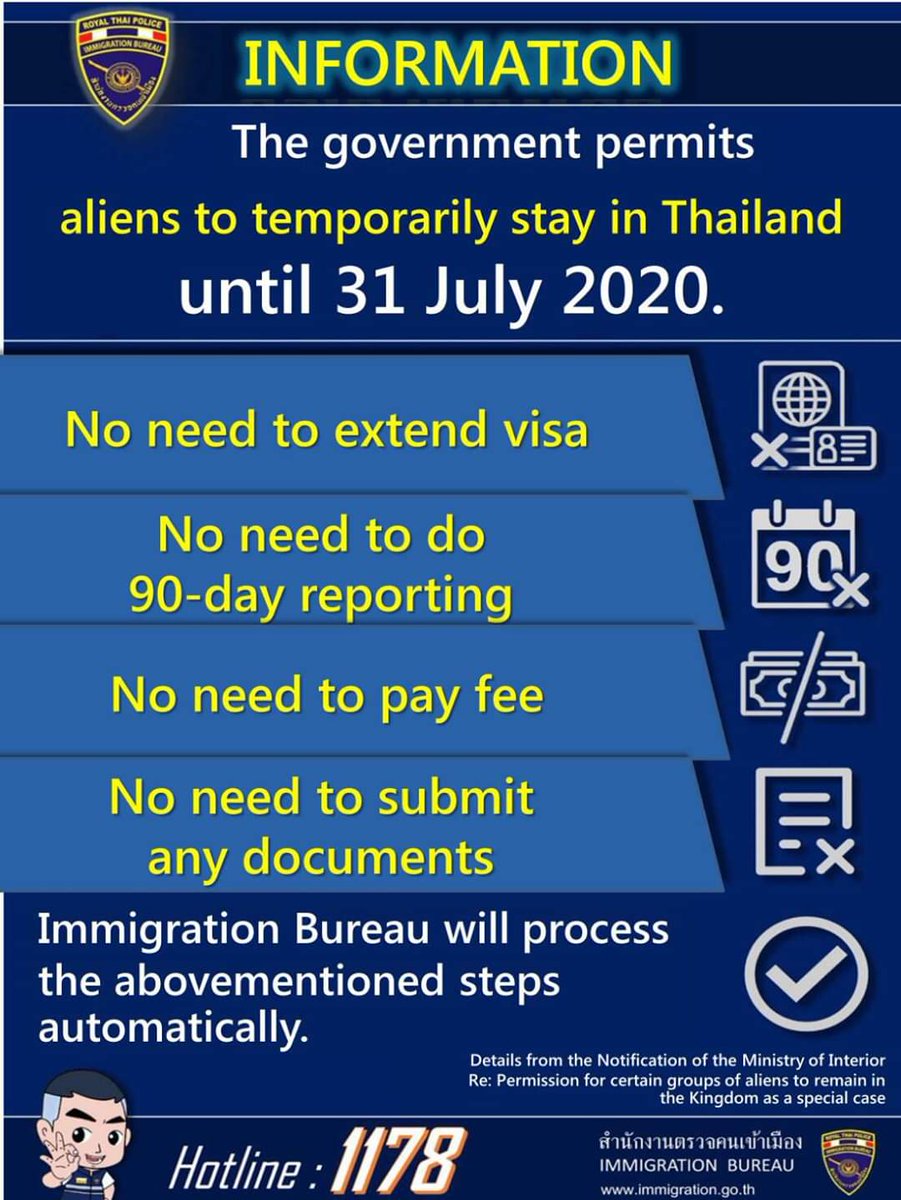 dan_thailand's tweet photo. Thai immigration confirm details of visa amnesty #Thailand #thailandvisa https://t.co/ElmcrvvLVZ