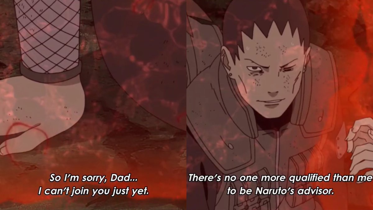 When Shikamaru was dying, he still wanted to help Naruto