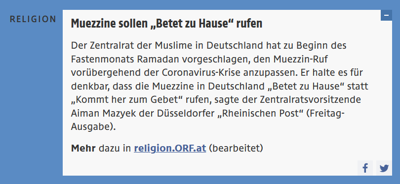 matrofaier's tweet photo. Wieder etwas aus der Rubrik „Früher wäre das ein @DieTagespresse-Artikel gewesen“ ... (@ORF.at, 24.4.2020) https://t.co/TJMqniN8n1