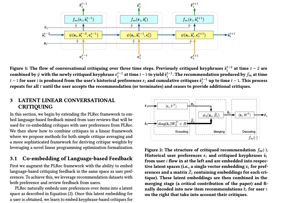 erishabh's tweet image. Final talk by @scottsanner on &quot;Latent Linear Critiquing
for Conversational Recommender Systems&quot;

- co-embed item critiques with user preference
- multi-step critiquing feedback
- a linear program (LP) based optimization problem

ssanner.github.io/papers/www20_l…

#TheWebConf2020