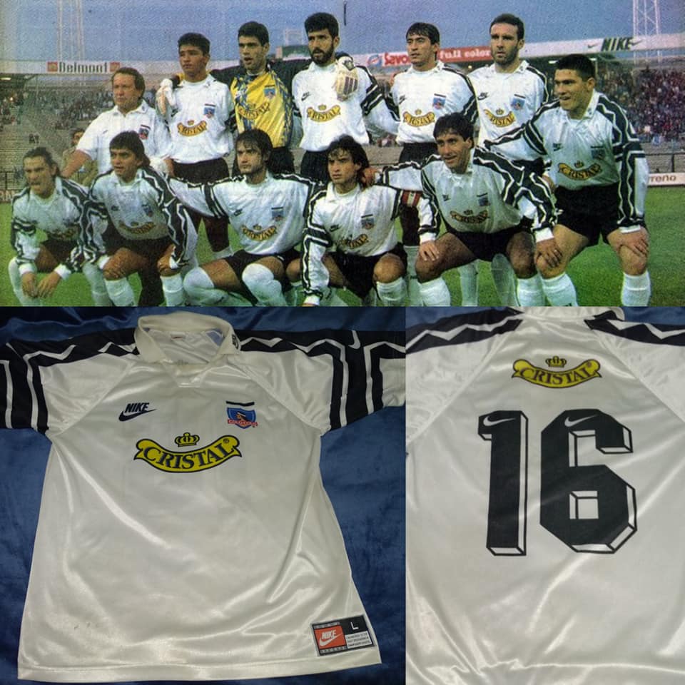ColoColoNeira's tweet photo. Colo-Colo 1995 (local) usada por Mauricio Illesca o Mario Salas https://t.co/a6ufUuolf0