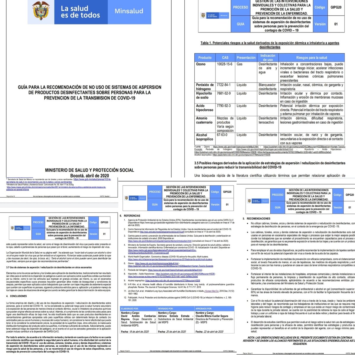 INGBALLEN's tweet image. ING. BALLEN SAS, bajo los lineamientos decretados por el Ministerio de Salud el día 22 de Abril de 2020, NO FABRICARA NI COMERCIALIZARÁ CABINAS DE  DESINFECCION POR ASPERSIÓN O NEBULIZACIÓN.

ING. BALLEN SAS Continuará con la Labor de DESINFECCION DE ÁREAS Y AMBIENTES.
