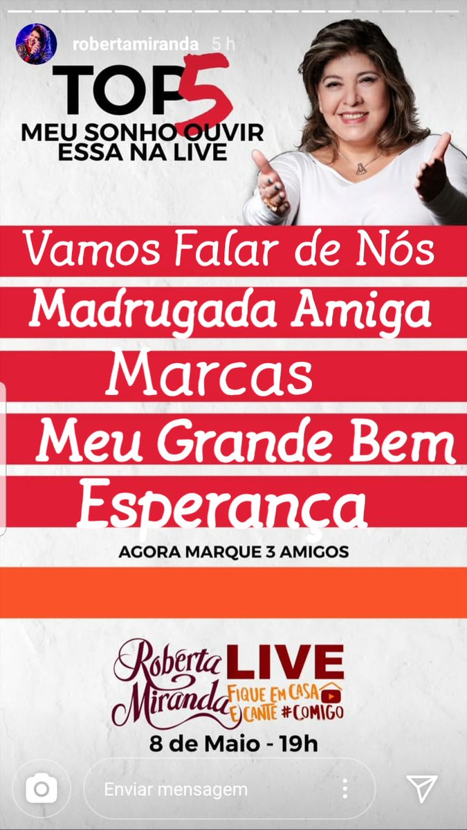 PimentinhasDaBb's tweet photo. Chegando #liverobertamiranda
🔸️08/Maio🔸️19 horas
🔸️Convidado especial
🔸️ YouTube @RobertaMiranda1 ⤵️
https://t.co/VmV1N2GJ6e
👑
Minhas Top5 de #bbeta pq #robertamirandavaiterlivesim
Faça a sua tbm, me peça por DM. https://t.co/qyuQuNNFAd
