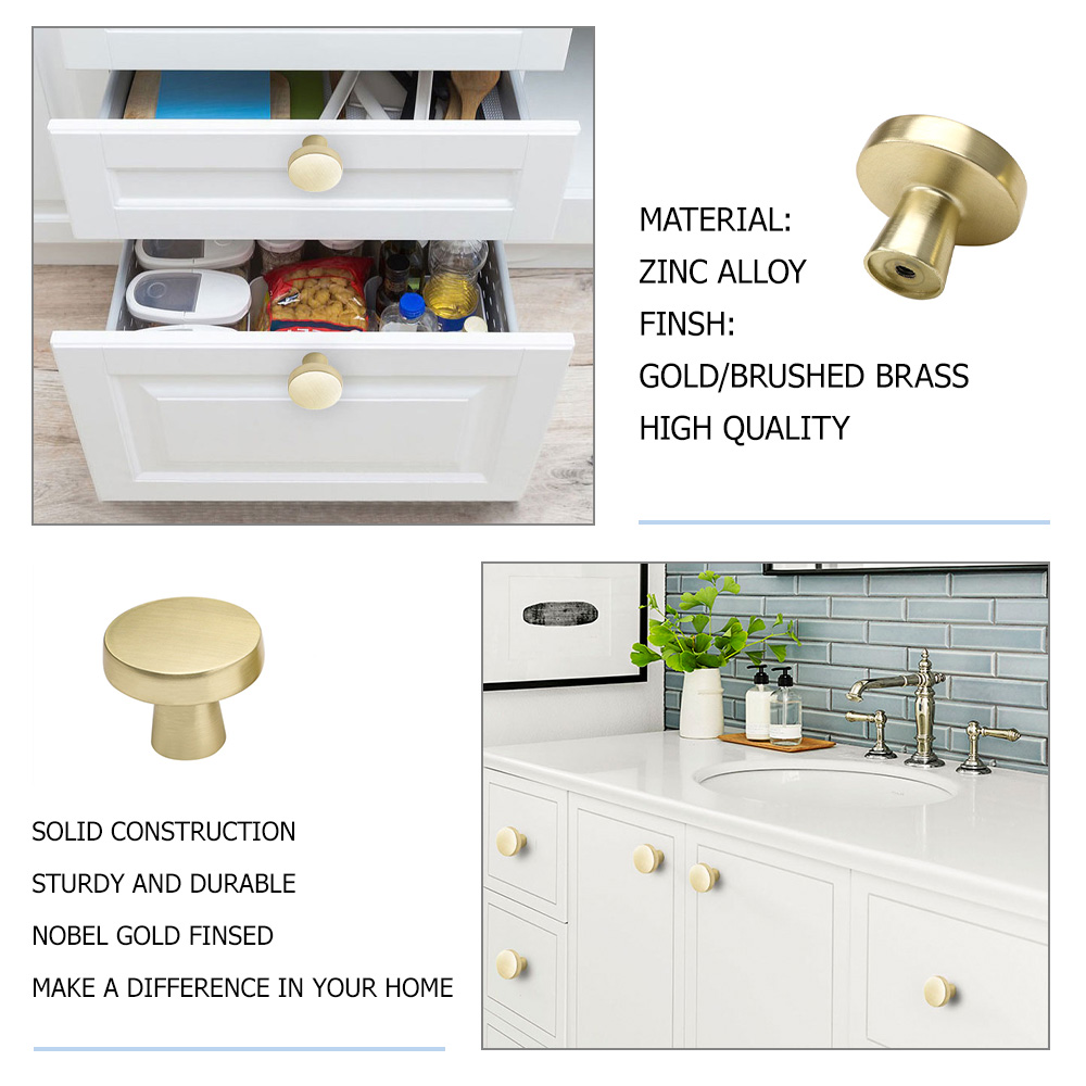 LS5310GD Brushed Brass Cabinet Knobs From shopgoldenwarm.com（Buy Now）

We have an entire contemporary collection designed with thoughtful, ergonomic styling and promise a fresh new look for your home.

#pulls #knobs #kitchen #gold #design #hardware #cabinet