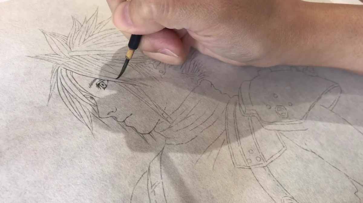 日本画家が本気でクラウドを描いた結果？予想以上に凄いものが出来上がる！