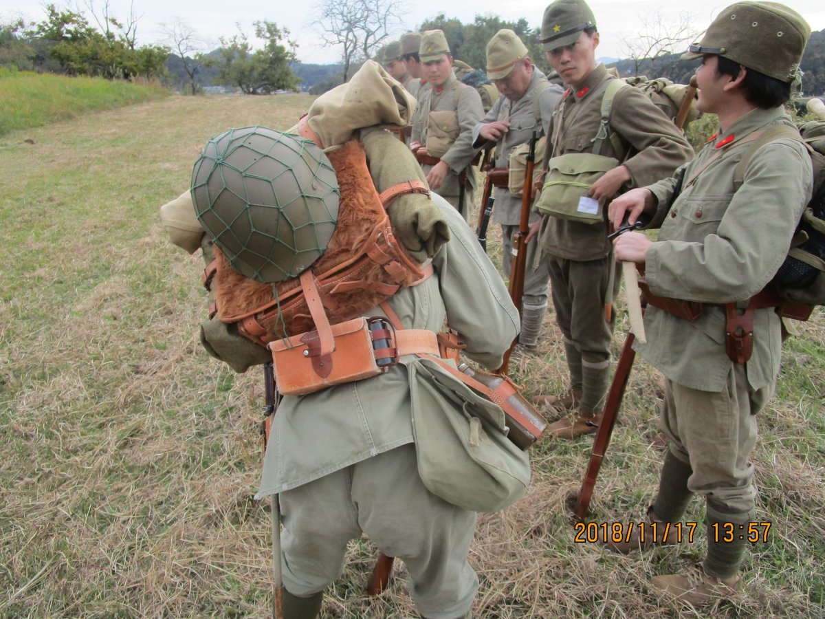 日本軍　昭五式背嚢  帝国陸軍兵用昭5式装備 、飯盒、毛布付き(複製品)サバゲ