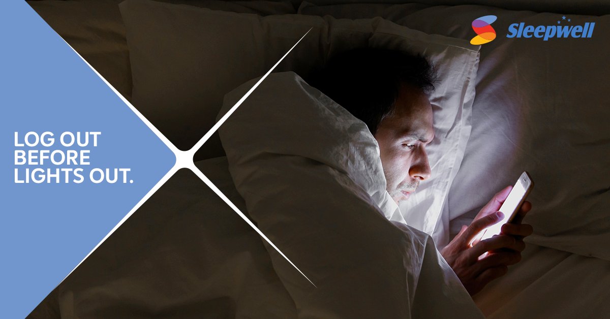 mysleepwell's tweet photo. Screen time is great, but not during bedtime. Staring at the screen too long causes sleeplessness and prevents your #8hoursofsleep. #NotInBed #StaySafeWithSleepwell https://t.co/itDGlvBNF6