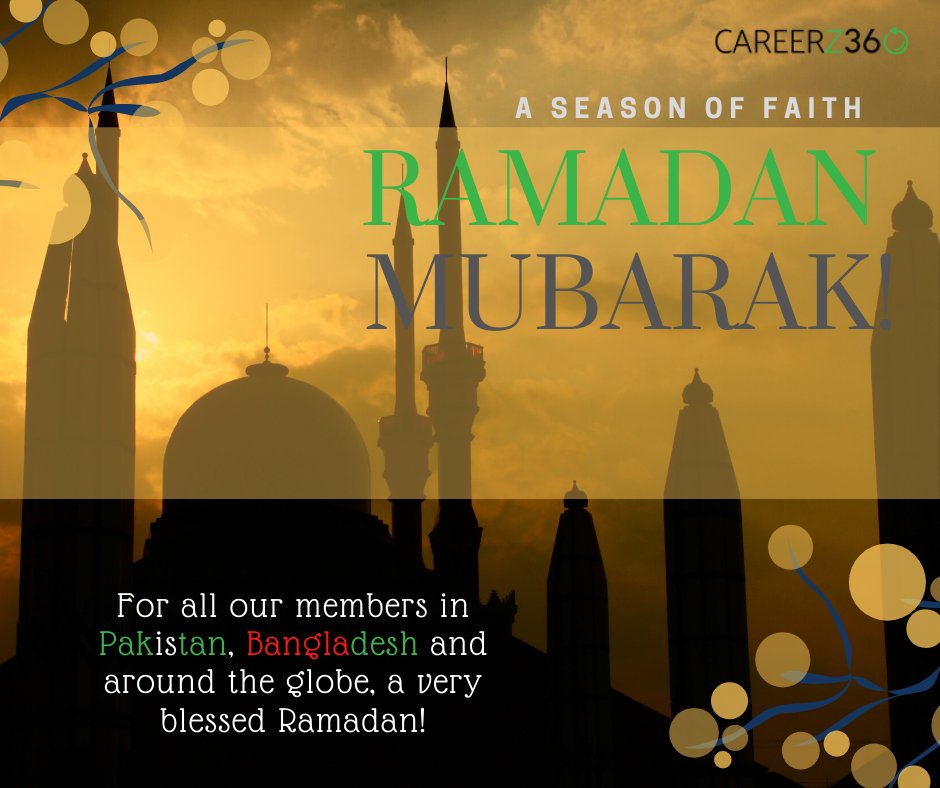 Wishing everyone a blessed and happy Ramadan!

#Ramadan2020 #RamadanMubarak #Ramadan #Pakistan #Bangladesh #careerz360