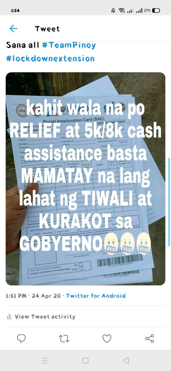 So_sisiw's tweet photo. #TeamPinoy #TeamPinoy #lockdownextension sana all https://t.co/Ahdxot9NtK