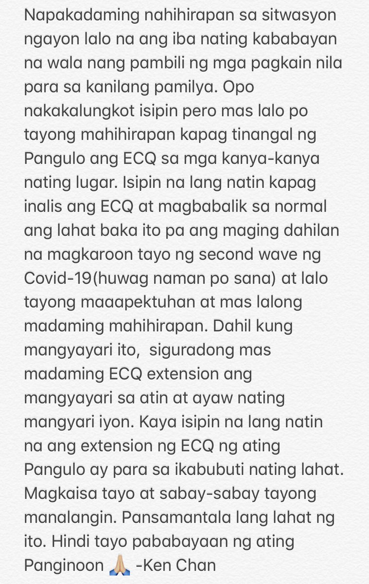 akosiKenChan's tweet photo. #SpreadLoveNotTheVirus #ECQSeason3 https://t.co/8PffQd9TnE