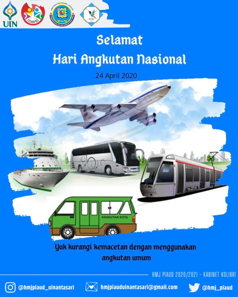 HMJ_PIAUD's tweet photo. Selamat hari angkutan nasional
"Ayo kita kurangi kemacetan dengan menggunakan angkutan" umum
#24april2020
#busway
#taxi #pesawat #kapal https://t.co/uBGniCVgSI