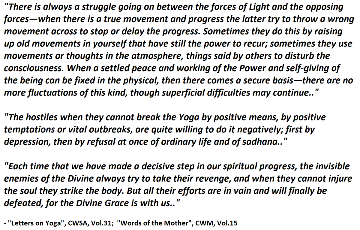 16.2) Their Methods of Delaying Progress (from  #SriAurobindo's letters and Mother's messages)