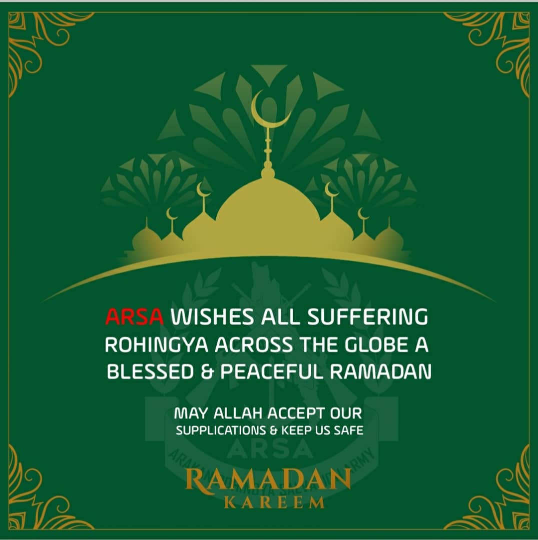 #ARSA WISHES all suffering #Rohingya across the Globe a Blessed &amp; Peaceful #Ramadan

#RAMADANKAREEM