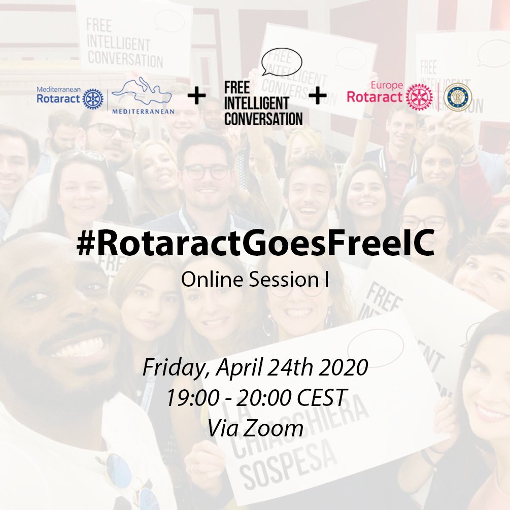 Rotaractors, we're looking forward to chatting tomorrow!

#RotaractGoesFreeIC

<a href="/rotaracteurope/">Rotaract Europe ERIC</a> <a href="/rotaractmedmdio/">Rotaract Mediterranean</a>