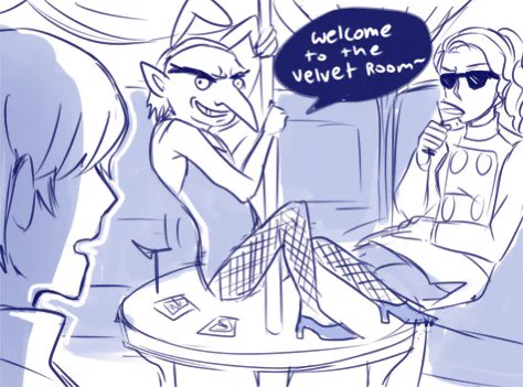 I dug up some old and especially cursed fanart from my Persona days. 