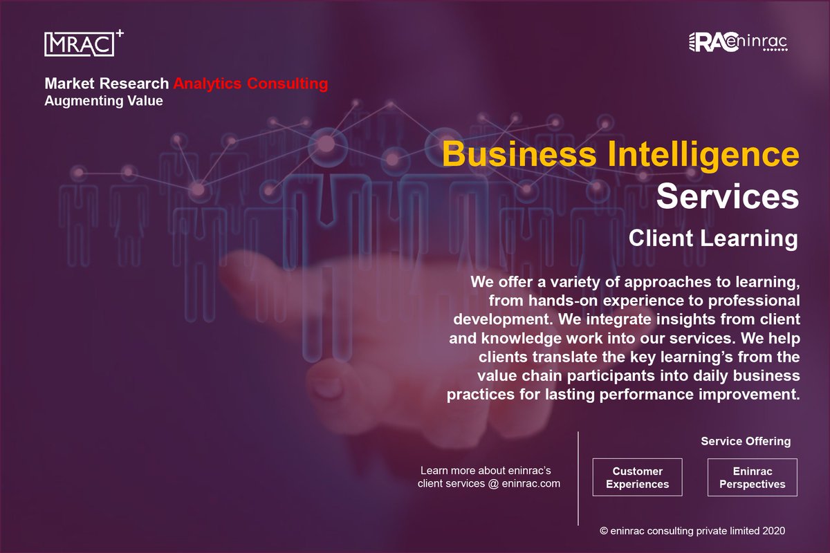 eninrac's tweet photo. Integrating Insights from Client and Knowledge Work into Our Services
#eninrac #MRAC #Businessintelligence #clientlearning
To know more visit us @ https://t.co/H2TRqgsrmr https://t.co/9Cr2BbZUeX