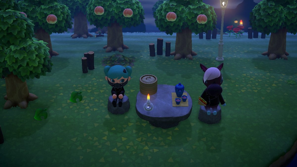 cuddles_plzkthx's tweet image. Late night tea with Reneigh &amp;lt;3

 #AnimalCrossing #ACNH #NintendoSwitch