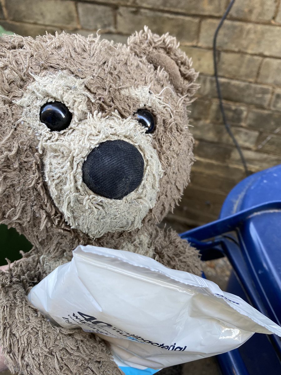 He knows there are people across the community and public services trying to help. Like those in  #WestSuffolk getting food & medicine to people shielding. He can also help key workers such as cleaning his bin handled to help the bin crews.