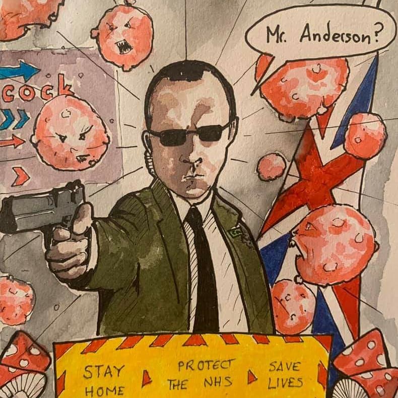 Know the old adage? .... "We're like Mushrooms,... Kept in the dark and fed shite."?

I present to you the artist Fly Agarix, my dearest friend Jon, a Paramedic working through this pandemic documenting it through The Mushroom Chronicles.

FAF0242 free to find.

🖤☠️😬

#COVID19