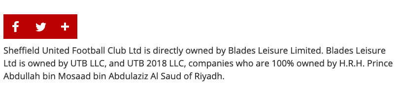 9/ In the first place, Sheffield United FC is owned by another member of the Al-Saud family, Saudi businessman, His Royal Highness Prince Abdullah bin Mosaad bin Abdulaziz. This is clearly a huge problem, not least because of the Ritz Carlton Riyadh affair...