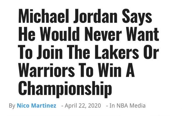 都是傳奇，何必比較！喬丹擇隊言論雖扎心，但老詹是唯一有資格和神對比！-黑特籃球-NBA新聞影音圖片分享社區