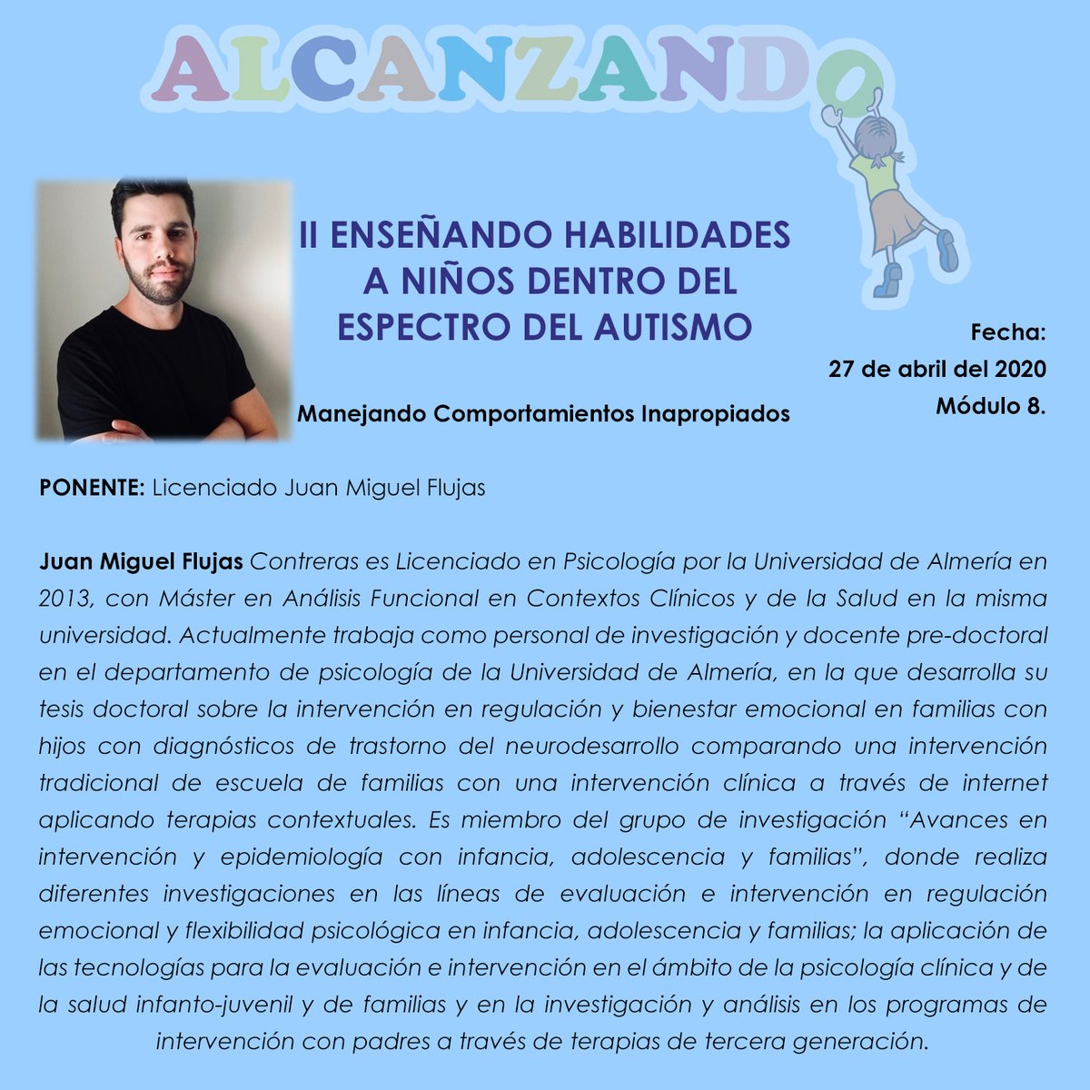 Peru_Autismo's tweet photo. Curso Online ➡ Manejando Comportamientos Inapropiados - https://t.co/B2SdaL0Vls https://t.co/S2ZZyz7WnB