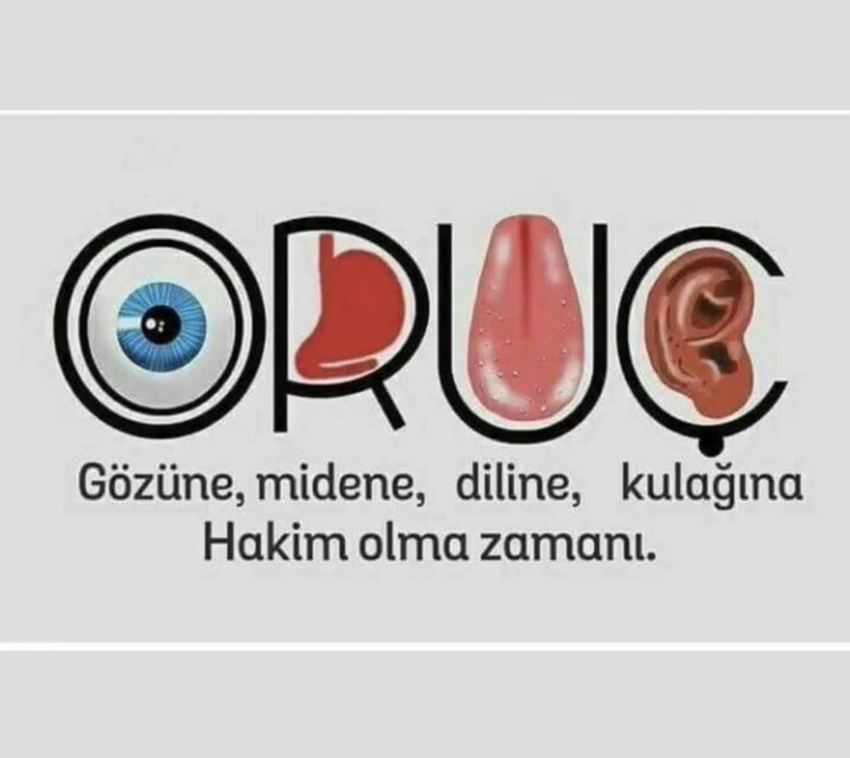 Öyle körü körüne aç kalmak değildir Ramazan..! Orucu uykuya bağlamak da değildir..! Gözüne, midene, diline, kulağına, hakim olmaktır..!
#HosGeldinYaSehriRamazan 
#HAYIRLIRAMAZANLAR 
#Ramazan2020 
#Ramazan