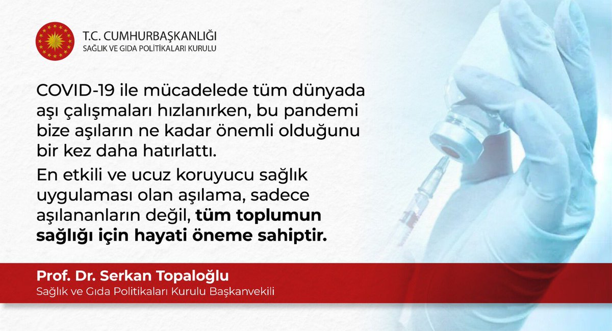 En etkili ve ucuz koruyucu sağlık uygulaması olan aşılama, sadece aşılananların değil, tüm toplumun sağlığı için hayati öneme sahiptir.
24-30 Nisan #DünyaAşıHaftası #AşıHayatKurtarır