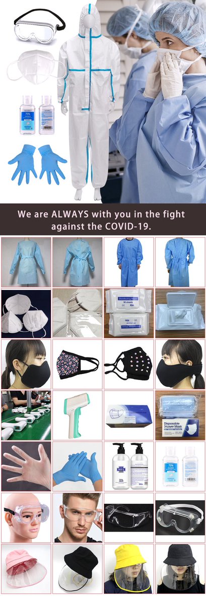 We are Always together with you to fight against Covid-19. 
Anything I can help, feel free to let me know.  We can supply these you may need.