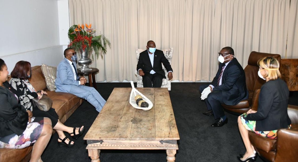 #COVID19 | President <a href="/CyrilRamaphosa/">Cyril Ramaphosa 🇿🇦</a> is this morning visiting sites identified as COVID-19 facilities in the <a href="/GautengProvince/">Gauteng Provincial Gov</a>. These include the quarantine facility at the Nasrec Expo Centre, the Johannesburg Central Food Bank &amp; Charlotte Maxeke Academic Hospital. #CoronaVirusSA