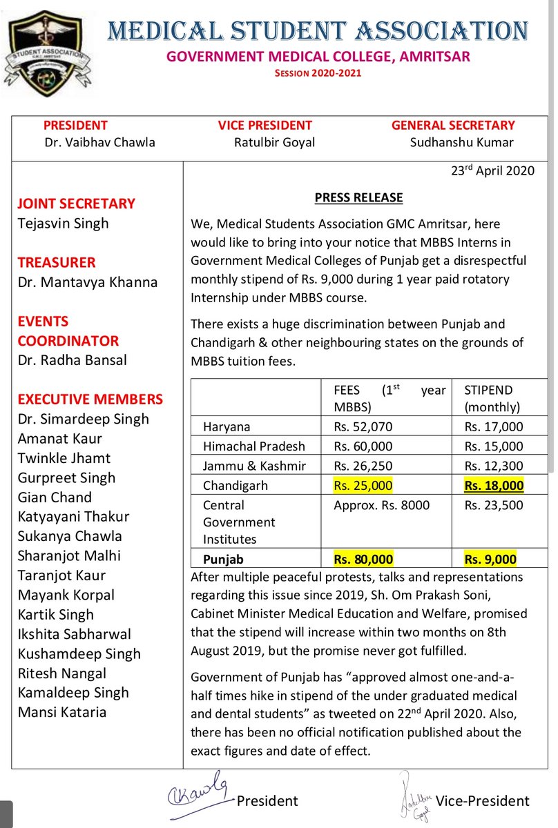 kundal__02's tweet photo. @capt_amarinder Sir do we need to send a written letter again for our matter Of #HikeInStipened or will you reply via Twitter?
Jaago @capt_amarinder sir..
Apne Haq lyi hor ki ki kriye Sir?
#FairWorkFairWage
#internsofpunjab
@CMOPb @PunjabGovtIndia @Partap_Sbajwa @thetribunechd https://t.co/F4HxztZM1U