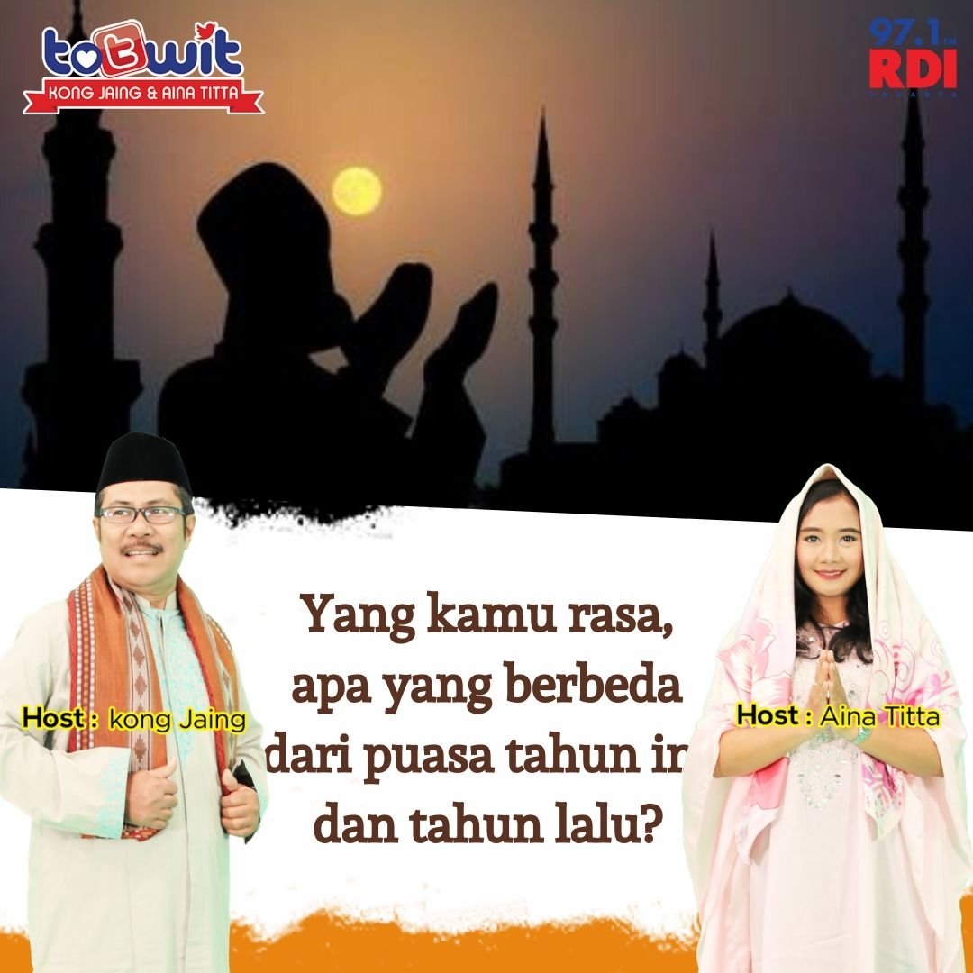 Sobat RDI, puasa tahun ini agak berbeda yaa sama tahun lalu karena ada wabah Corona.. yang kamu rasa gimana sih? apa aja yang berbeda?

Boleh dong komen disini atau WA ke 0812 1212 971 #totwit bareng Aina dan Kong Jaing.