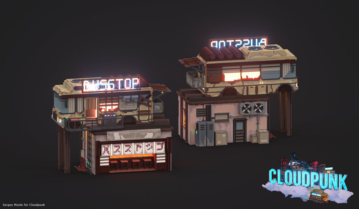 SerjPix's tweet photo. Here is several models that I made for the #Cloudpunk which is already available! And i am very proud to be part of this project.
And: https://t.co/7NTWL7wkhW
#voxels #voxel #voxelart #cyberpunk #magicavoxel #render https://t.co/1usTulzS7Y