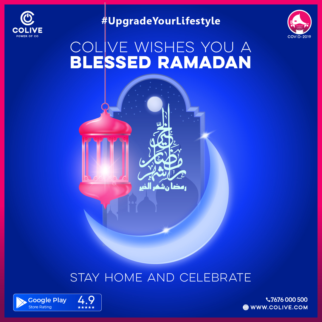 ColiveOfficial's tweet photo. May this Ramadan brighten your life forever! Stay at home and celebrate this holy month.
Want to know about Colive’s take on COVID-19 crisis?
Visit: https://t.co/DWd6rcHiiY.
.
.
#Ramadan #Ramadan2020 #Colive #Coliving #Colivers #StayHomeStaySafe #COVID19 #IndiaFightsCorona https://t.co/PCNE5zYJKX