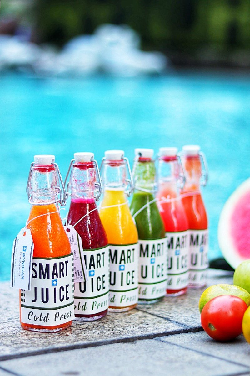 Stay healthy everyone! Try our cold press juice only @rivagrillnbar and pick your favorite one.

#RivaGrillnBar #WyndhamCasablancaJakarta #healthydrinks