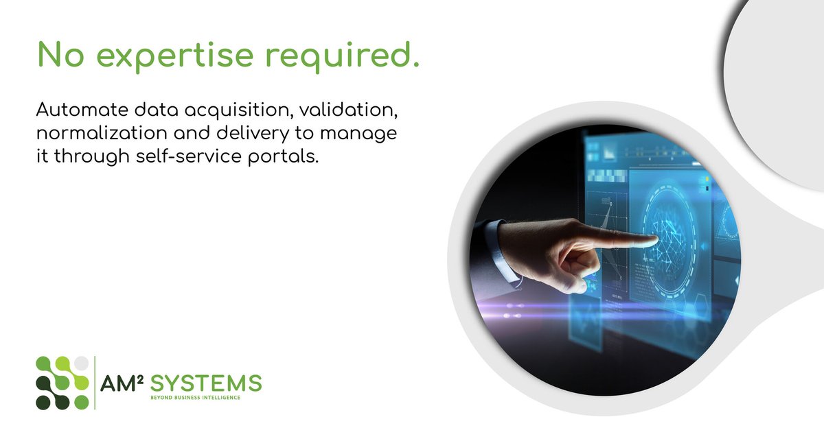 Am2Systems's tweet photo. You don’t need to be an IT expert. Find out how you can harness more valuable insights with data that you can trust. Like our page and visit our website now: https://t.co/OTXjZ3BZlw

#Technology #Businessmanagement #Insights #Data https://t.co/DoegSxBgqd