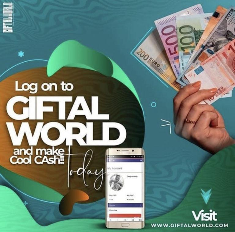 AlimuTess's tweet photo. Make money while at home ￼in this lockdown , Giftalworld has been paying Nigerians on a daily basis and we pay out over 3million naira on a daily basis . Do you also want to get a cut from our revenue share ? Visit https://t.co/IT3TpOWfv8 now to register https://t.co/x76WTcl0GT