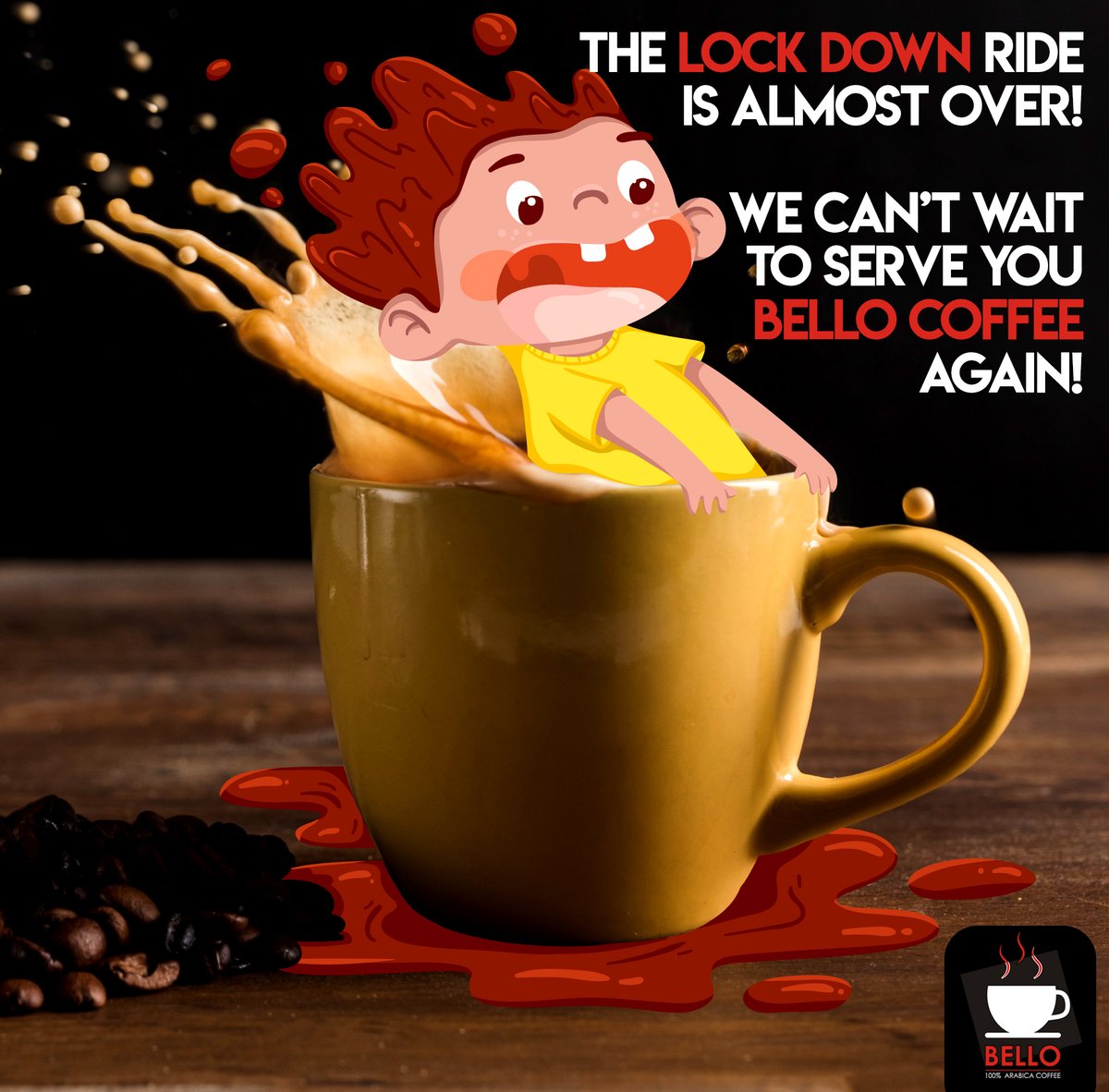 bello_coffee's tweet photo. Only one more week to go until #LockDownStage4. Hopefully we'll be back soon, serving you your favourite coffee!☕️😁

#BelloCoffee #DelForno #LoveForCoffee #coffee #coffeetime #coffeelover #goodmorning #caffeine #Lockdown #Covid19 https://t.co/BL3go39fYf