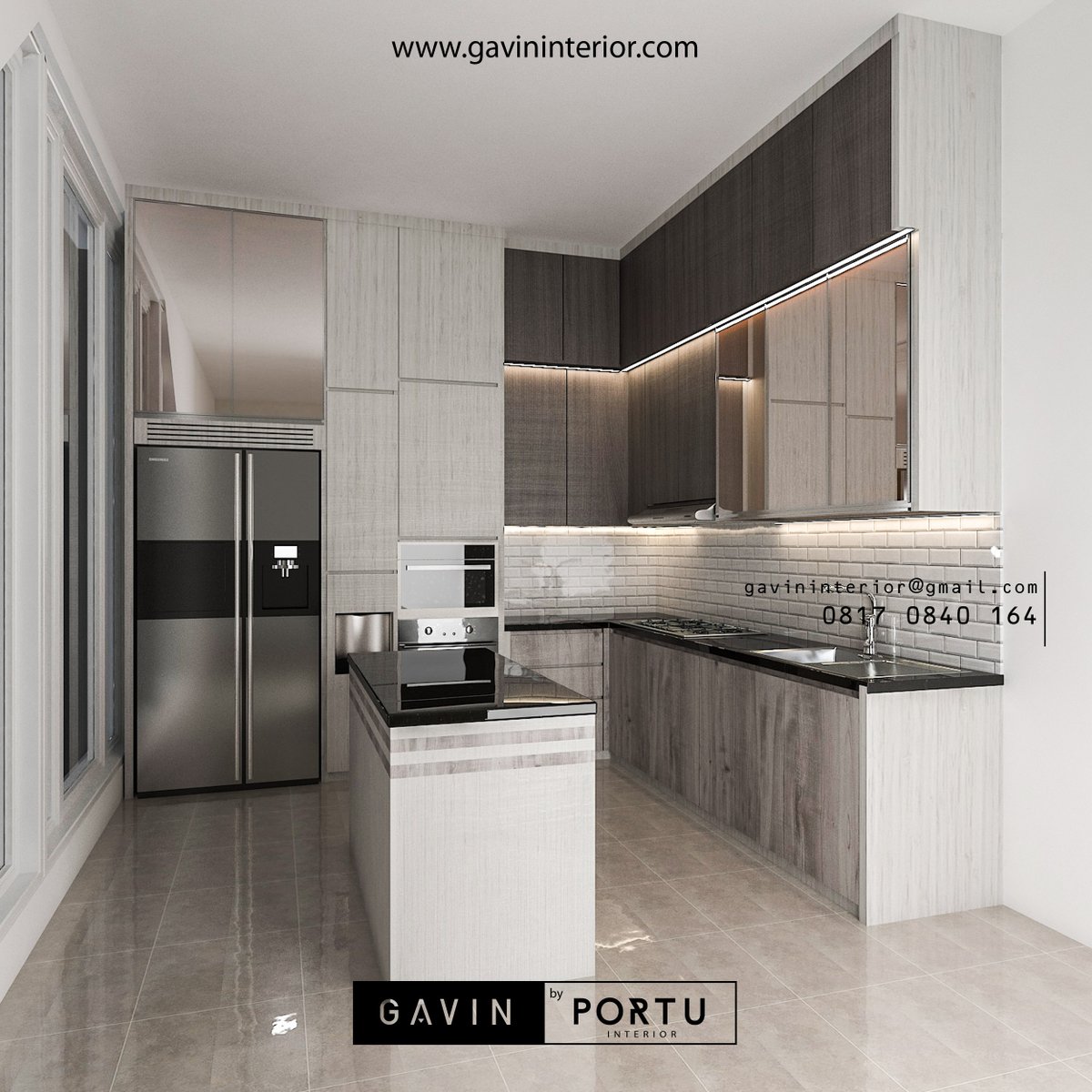 Gavin Furniture Desain Kitchen Set Minimalis Hpl Menjadi Pilihan Dari Klien Dan Pada Pembuatan Kali Ini