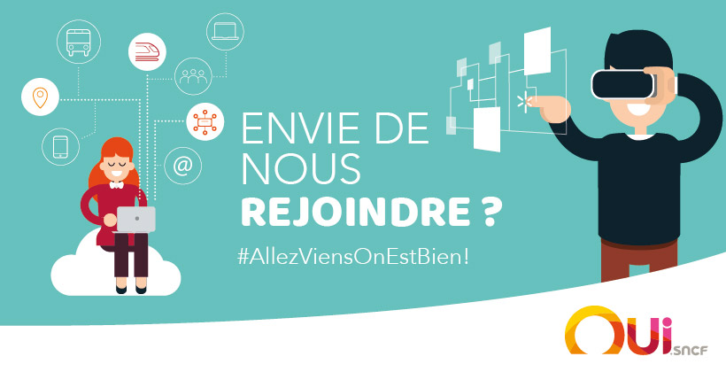 [#Recrutement]

#RestezChezVous et postulez à l'un des 40 postes ouverts en #CDI chez e.Voyageurs SNCF, la force digitale du Groupe SNCF, pour travailler pour l'une de ses marques : @ouisncf, <a href="/raileurope/">Rail Europe</a> et l'#AssistantSNCF. 

Nos offres d'emploi ⏩ jobs.oui.sncf
