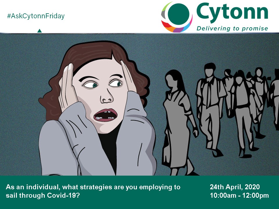 As an individual, what strategies are you using to sail through  #Covid19? Let us discuss on  #AskCytonnFriday with  @CytonnInvest this morning.